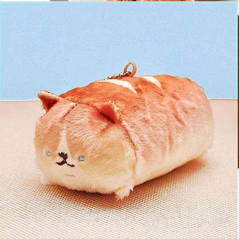 Японская плюшевая кукла Шиба ину для моделирования тостов хлеба креативная