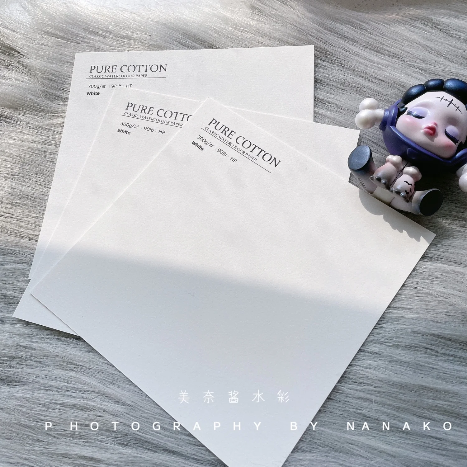 

Baohong Square watercolor paper square cotton pulp watercolor paper custom logo Acuarelas paper