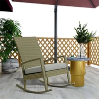 strong load bearing stable high resilience removable anti slip pad soft rocking chair for outdoor