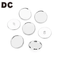 10pcs 1214161820mm copper back buckle cufflinks set bases blank bezel tray button base fit glass cabochon diy craft findings
