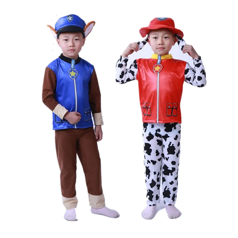 

Kids Birthday Party Costume Marshall Chase Skye Rubble Cosplay Costume Boys Girls Carnival Dress
