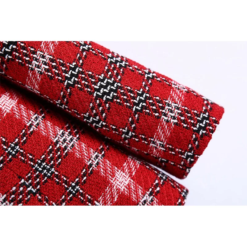 

2020 NEW Women Blazers Plaid Button Long Sleeve Notched Neck Blazers Female Fashion Casual Women Clothes