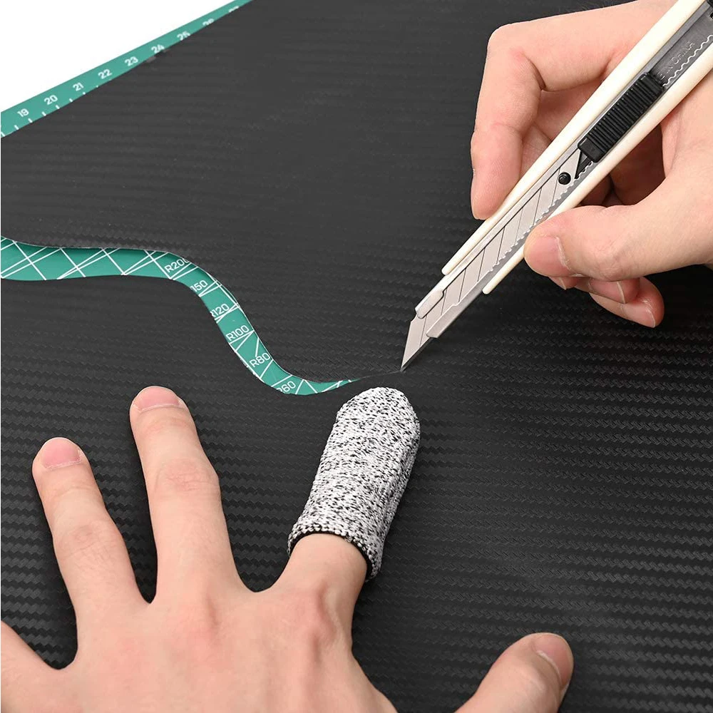 FOSHIO 5/10PCS Professional Vinyl Film Car Wrap Tool Non-Scratch Finger Work Gloves Sleeve Auto Window Tint Install Cover |