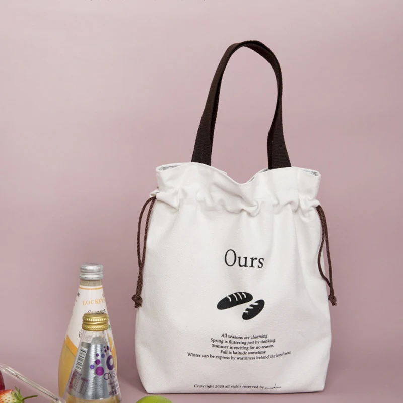 

ASDS-модная парусиновая Ланч сумка для хранения обеда Коробка Сумка-тоут Кулер Сумки из натуральной кожи для пикника обеда контейнер школьна...