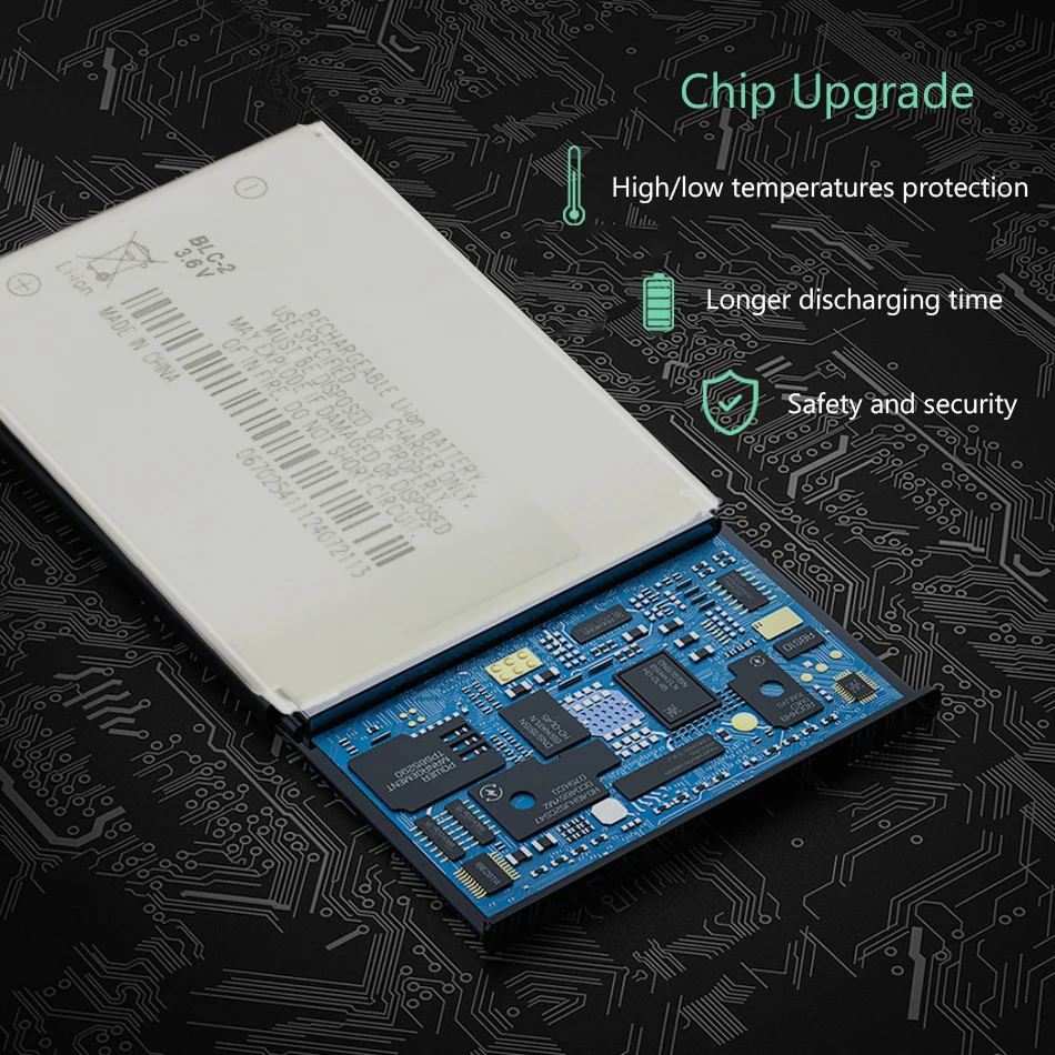 Mobile Phone Battery For Nokia 3310 3330 3410 3510 5510 3530 3335 3686 3685 3589 3315 3350 6650 6800 BLC-2 800mAh |