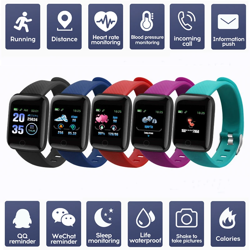 

Цифровые умные спортивные часы унисекс, мужские и женские часы, светодиодные электронные наручные часы, фитнес-трекер с Bluetooth, популярная но...