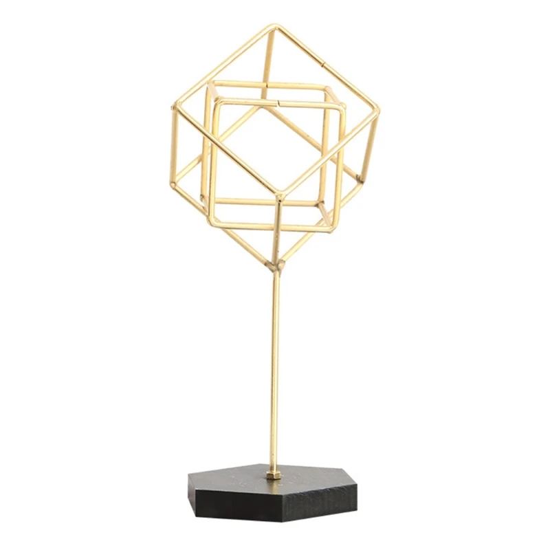 

Three-dimensional Geometry Decoration Metal Creative Living Room Entrance