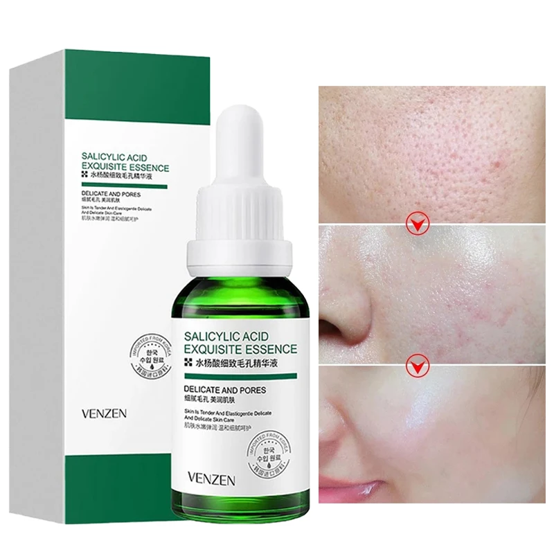 

Salicylic Acid Pore Refining Essence Moisturizing Repair Anti-Aging Anti-Wrinkle Anti-Acne Hyaluronic Acid Face Skin Care 30ml