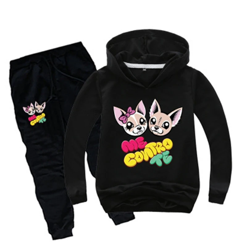 New 2-14Y Fashion me contro te Clothes Set Kids Tracksuit Boys Sport Suit Girls Teen Long Sleeve Sweatshirt Hoodies Pants 2pcs