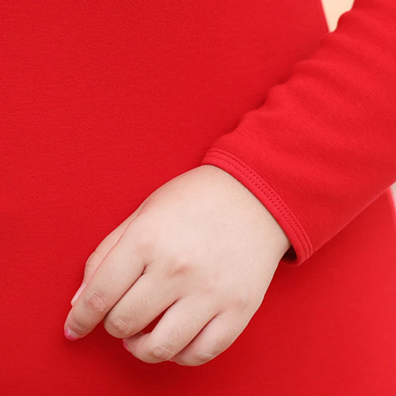 Термобелье большого размера топы рубашки с высоким воротником для женщин 6XL