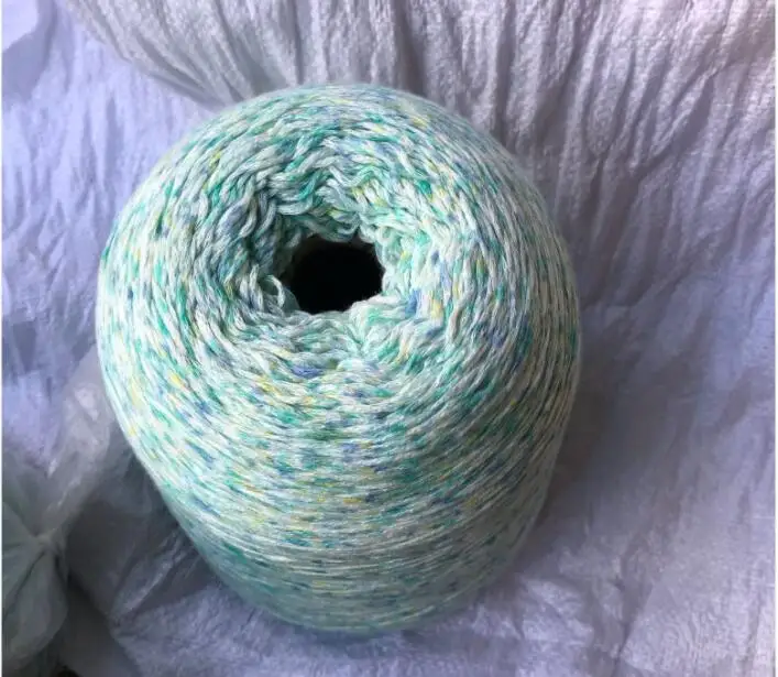 500 г/лот Радужная космическая красящая пряжа для вязания лента крючком акриловая