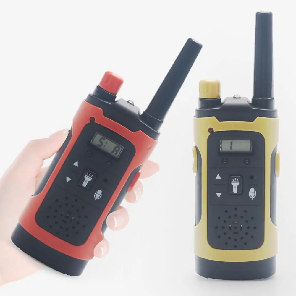 

2pcs Toy Walkie Talkies Intercom Toy Mobile Phone LCD Display Long Distance Wireless Children Kids Birthday Gifts