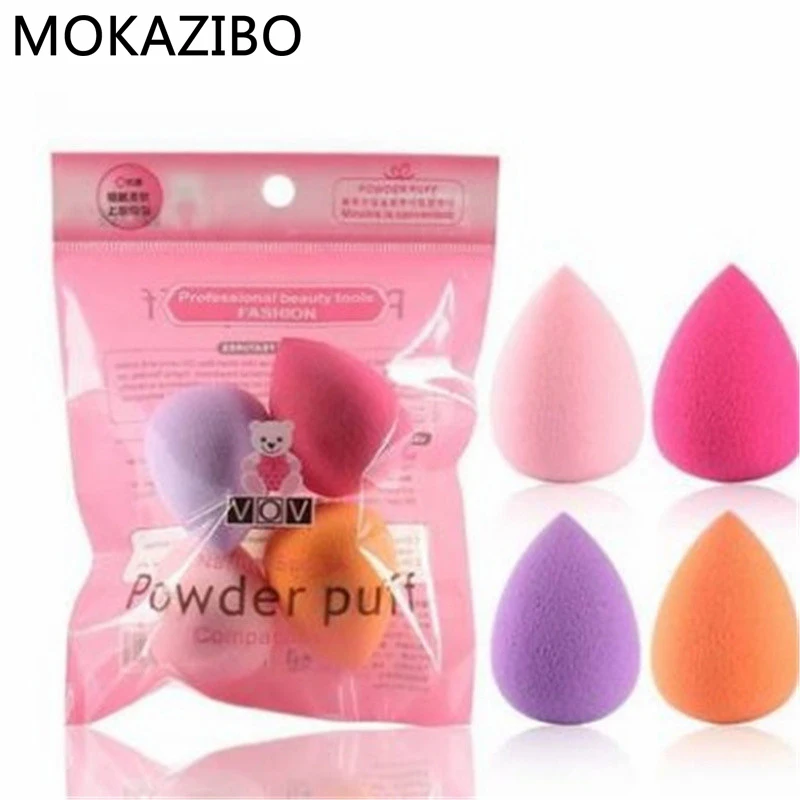 

4Pcs Women Makeup Sponge Puff Makeup Tool Beauty Egg Face Foundation Powder Cream Sponges Cosmetic Puff Beauty #ZYNWY-82