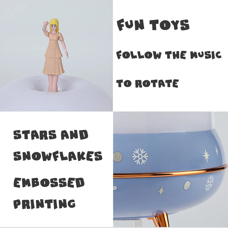 

LED Music Projector Bluetooth Night Lights Children Bedroom 6 Patterns Colorful Rotate Table Lamp Decoration Christmas Baby Gift