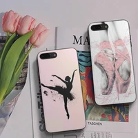ballerina dance ballet girl phone case shell cover for iphone 6 6s 7 8 plus xr x xs 11 12 13 mini pro max