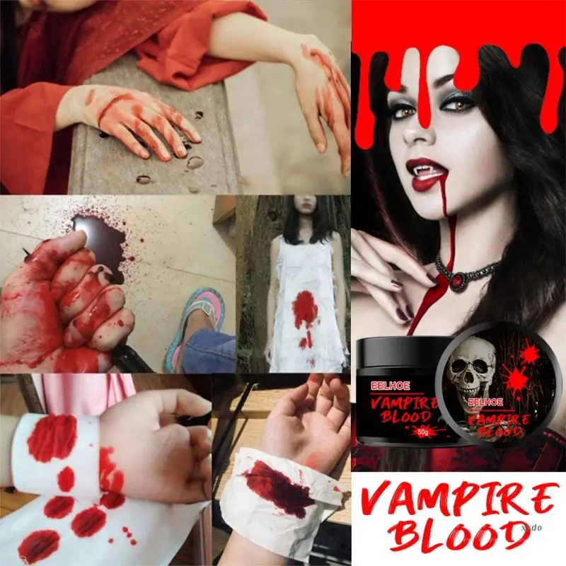 Реалистичная поддельная плазма крови крем ужас Хэллоуин вампир Макияж реквизит