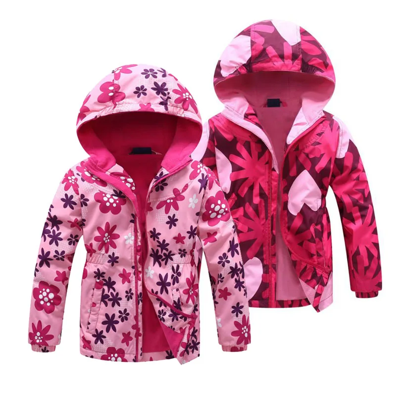 Chaqueta de lana con flores para niñas, abrigo cortavientos a prueba de viento, 3-12T, Primavera, 2021