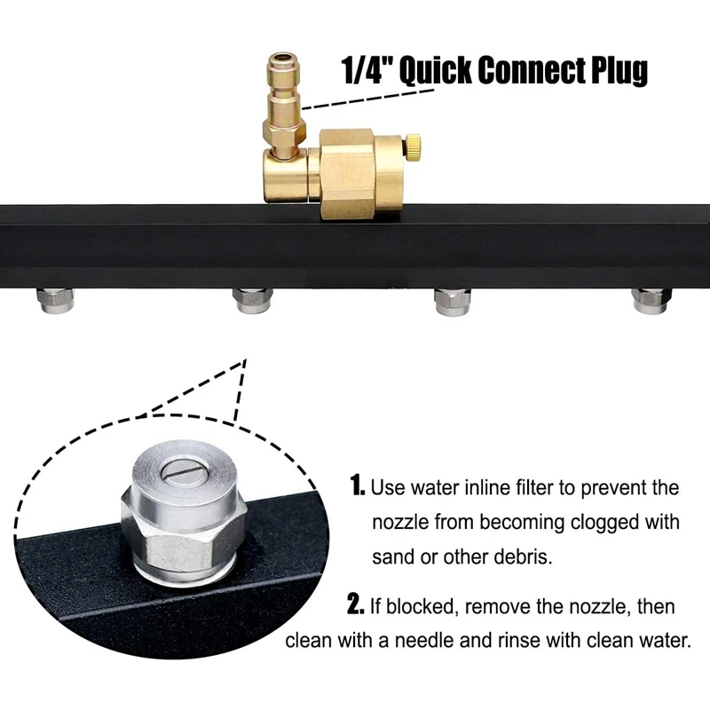 

Pressure Washer Undercarriage Cleaner, 16 Inch Power Washer Surface Cleaner Attachments, Under Car Wash Water Broom