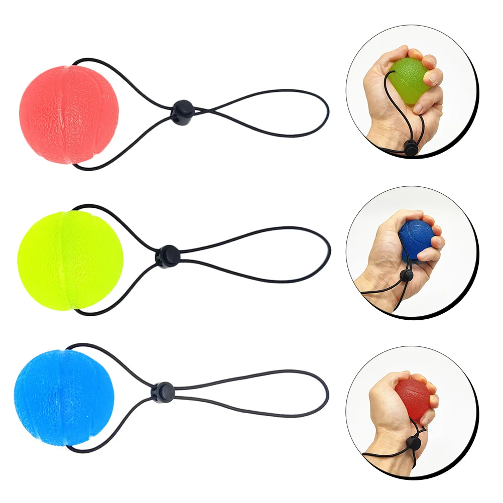 

3pcs Hand Grip Balls Decompression Balls Therapy Exercise Fitness Balls (Assorted Color)