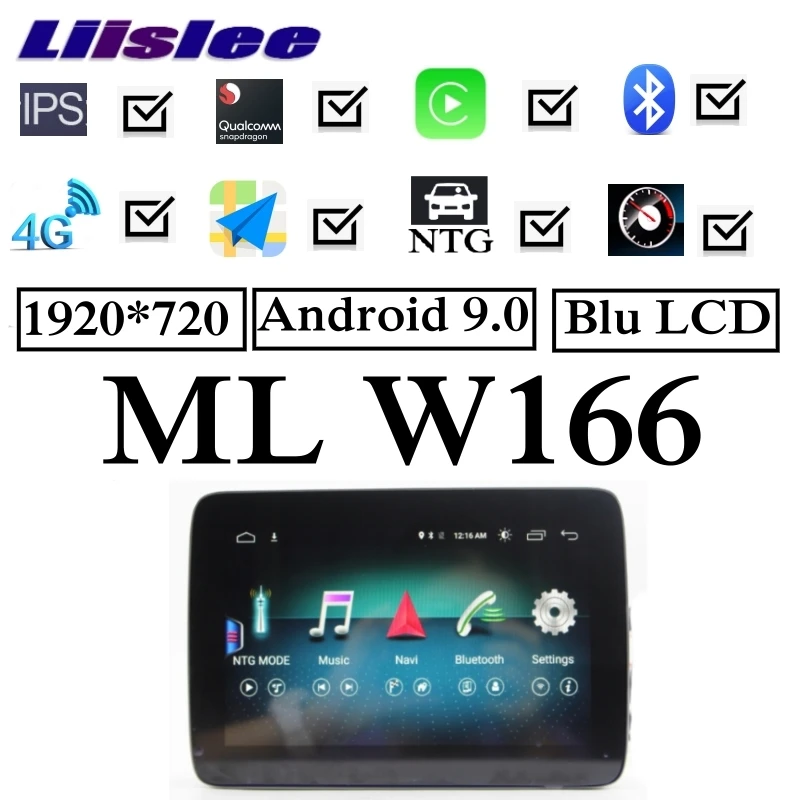 Для Mercedes Benz MB M ML Class W166 2012 ~ 2019 Автомобильный мультимедийный GPS аудио радио