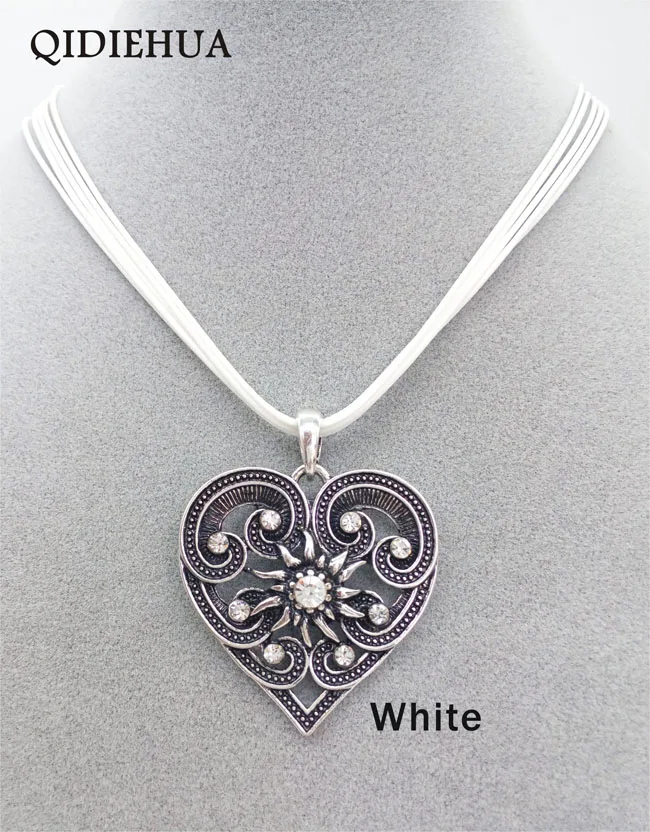 mx012 white Модные подвески Edelweiss в немецком стиле для женщин, корейский стиль, подвеска с кристаллами, ювелирных изделий - Окраска металла: mx012 white