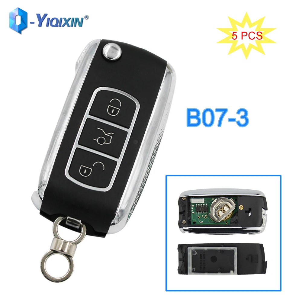 

YIQIXIN 5 PCS B07-3 B Series 3 Buttons KEYDIY Remote Control Car Key For KD900 KD900+ MINI KD URG200 KD200 KD300 Programmer Fob