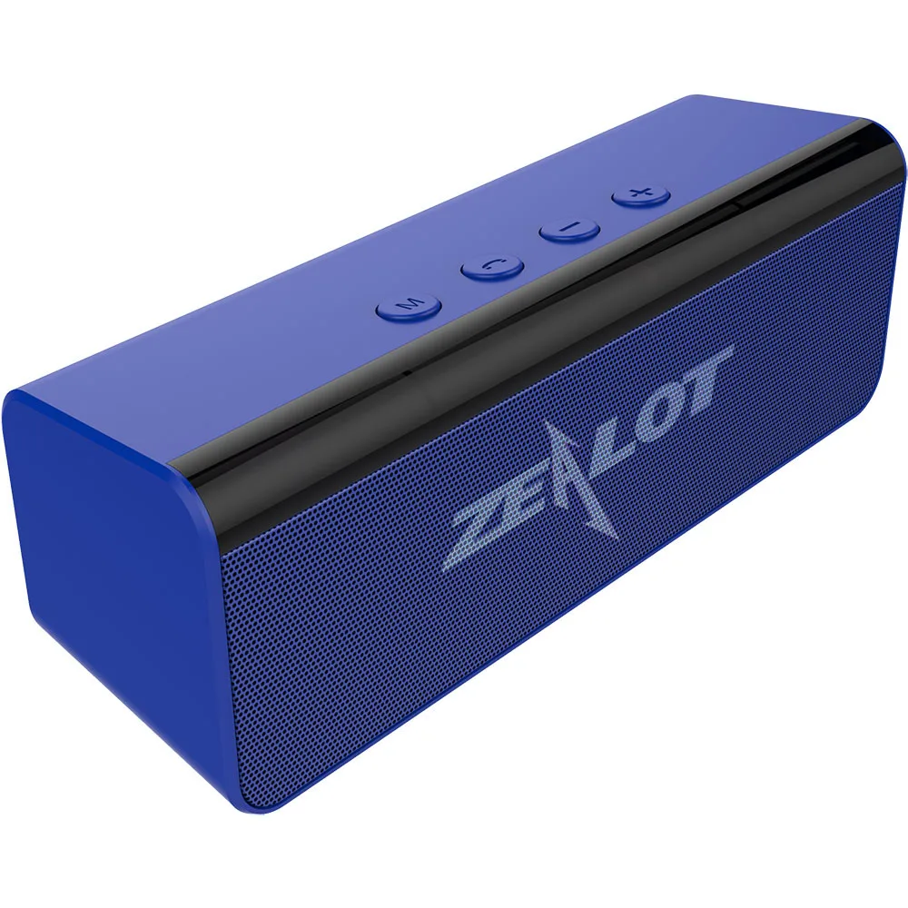 Zealot S31 бумбокс портативный Bluetooth динамик 3D HIFI стерео беспроводной динамик поддержка TF карты, usb ручка привода - Цвет: Blue