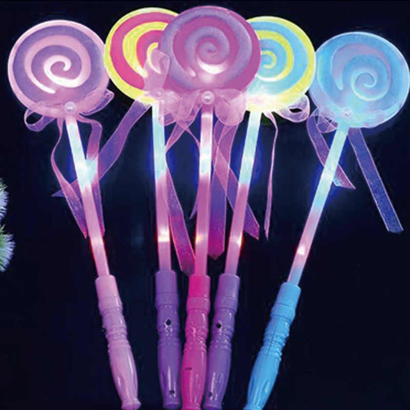 

christmas gift Glow Lollipop Magic wand Kids happy birthday party girl boy led neon party gift Party Supplies Glow Stick