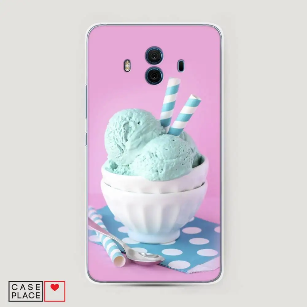 Чехол Силиконовый для Huawei Mate 10 Мятное мороженое защитная накладка бампер тонкая