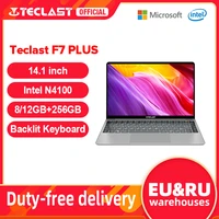 teclast f7 plus 14 1 8gb12gb ram 256gb ssd laptop fhd 1920 x 1080 intel gemini lake n4100 windows 10 backlit keyboard notebook