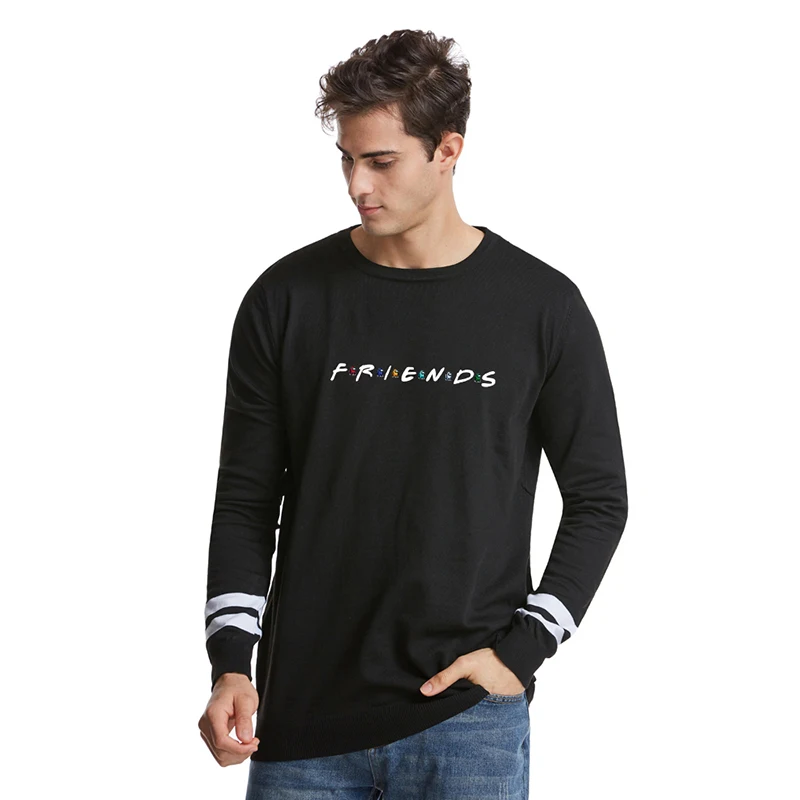 

Friends Print Fashion Hipster Street Hip Hop O-neck Men Women Pullover Sweater Casual Long Sleeve Unisex Sweaters Pullovers Tops