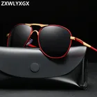 Солнцезащитные очки с поляризационными стеклами для мужчин и женщин, винтажные классические, в металлической оправе, для вождения