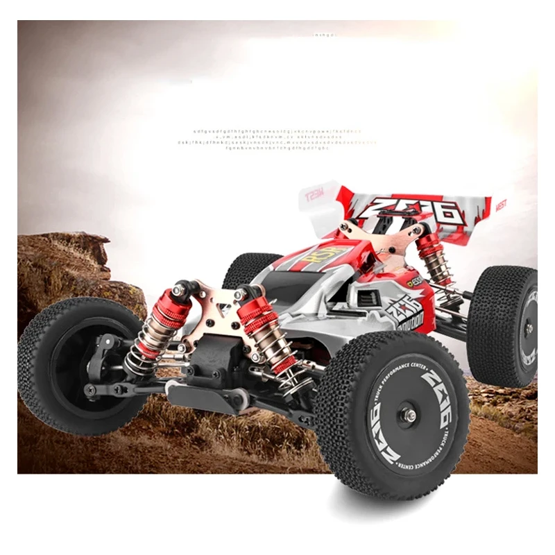 

Car Remote Control Toys for Children toys 144001 2.4G Racing RC Car Competition 60 km/h Metal Chassis 4wd Electric RC Formula