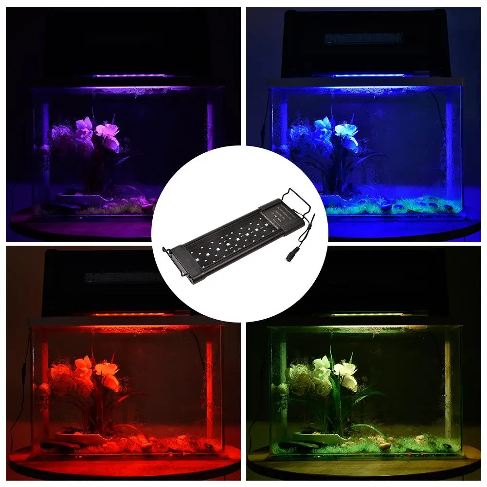7 цветов AdjustableTimer аквариумный светодиодный светильник ing полный спектр RGB Aqua завод
