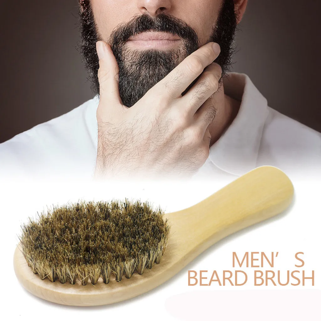 Щетка для бороды кабана щетина усы натуральный деревянный гребень ручная работа