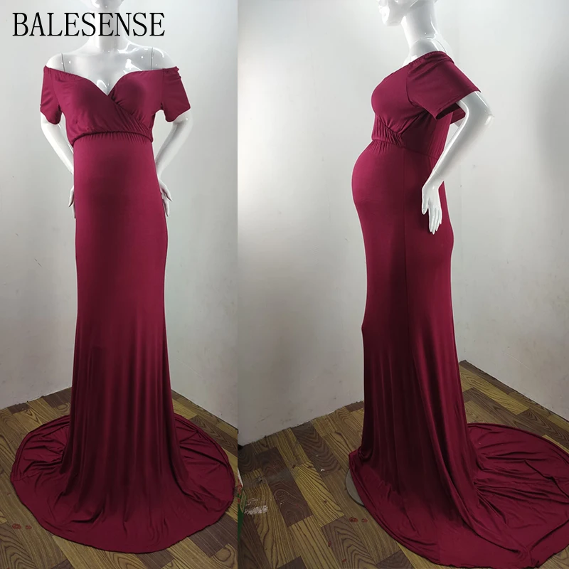 Хлопковое платье макси для беременных Платья фотосъемки женское сексуальное с v