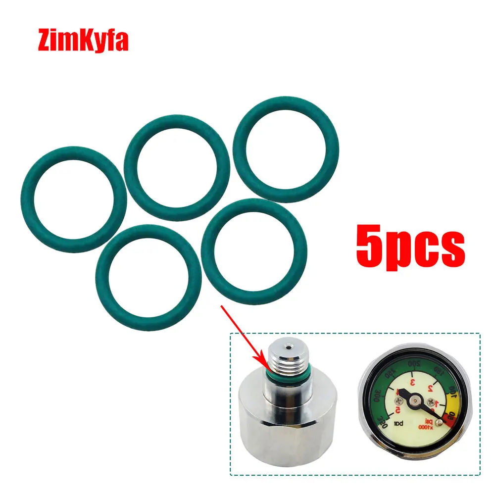 

12*1.5mm O Rings for Scuba Diving Pony Bottle Pressure Gauge 1 inch Face 350 BAR/5000 PSI 7/16"-20UNF Threads