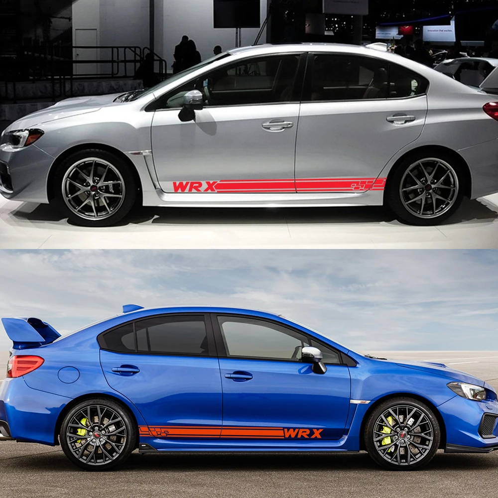 Боковые наклейки на дверь автомобиля для Subaru WRX Спортивные Гонки Стайлинг