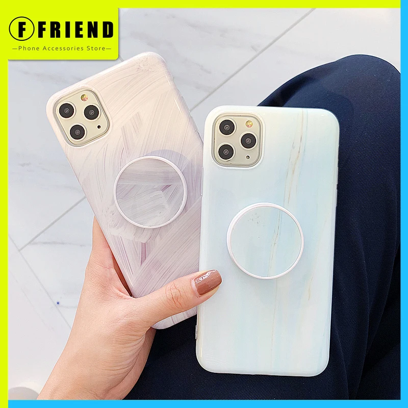 

Luxury Art With Stents White Paint Stone Phone Cover for Iphone 11 12 Mini Pro Max 7 8p Xs Xr Women Girl Silicone Phone Cases