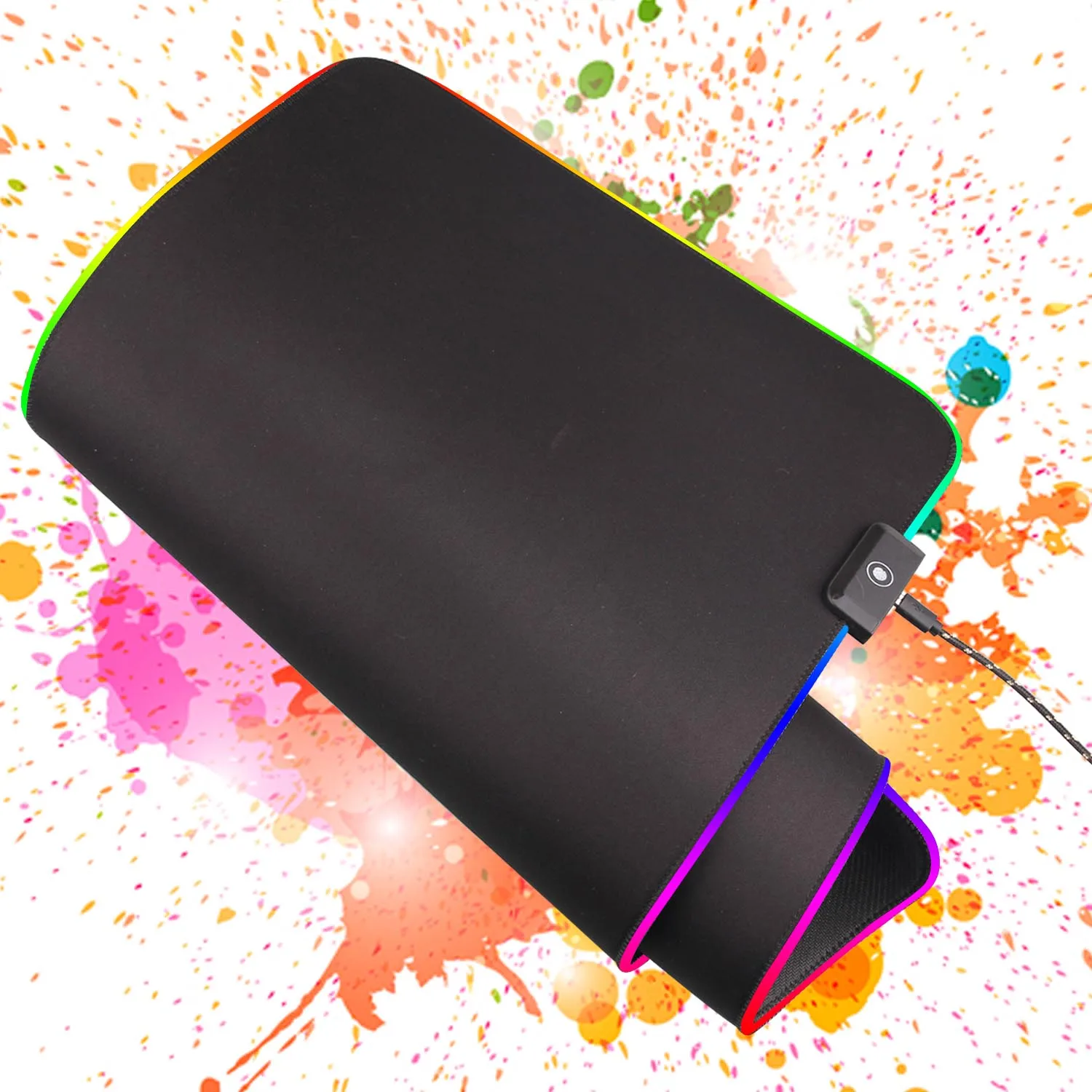 Большой игровой коврик для мыши Besegad с USB проводной светодиодный RGB Цветной