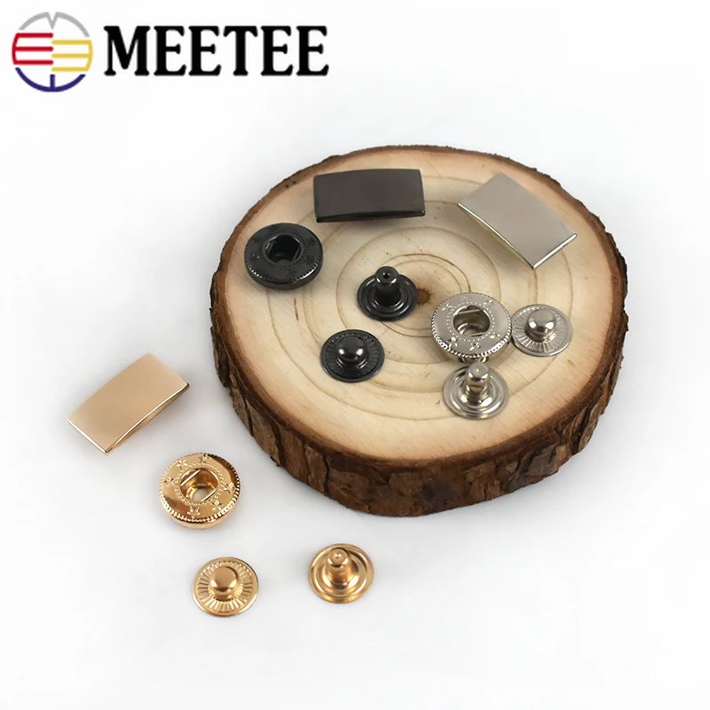 10/20 комплектов металлические застежки пуговицы DIY Швейные Пресс кнопки шпильки