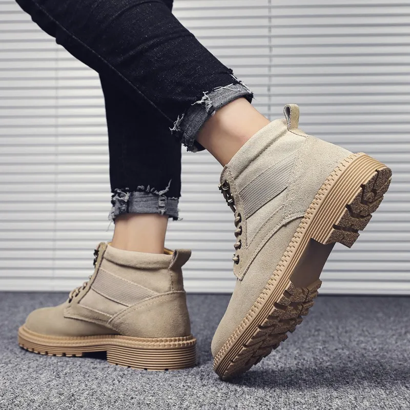 

Boots For Men Casual Shoes Man Fashion Men's Boots Mens Dress Black Men Leather Zapatos Casuales Para Hombre Sneakers