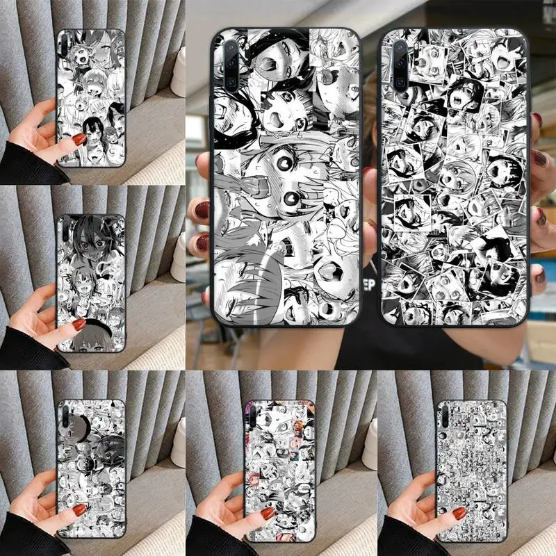 

ahegao manga girl Shockproof Phone Case For OPPO R15 R17 R11 R9 Realme7 Realme6 Realme5 Realme2 pro plus soft Cover Fundas