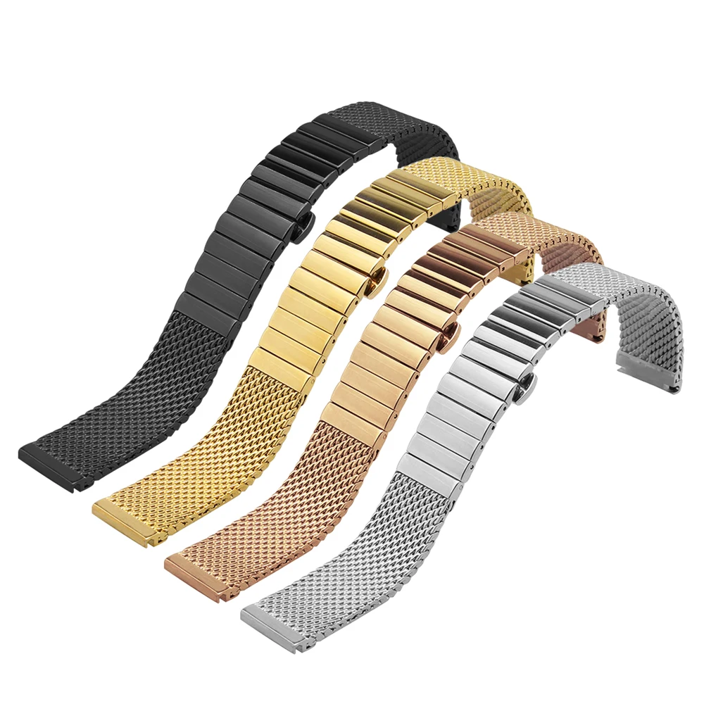 Новый ремешок для часов из нержавеющей стали мужчин и женщин dw сменный