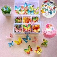 540pcs small mixed butterfly edible glutinous wafer rice paper cake cupcake toppers cake decoration birthday wedding cake tool