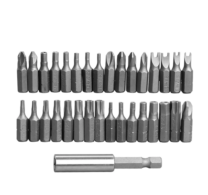 33 шт./компл. головка электрической отвёртки защитный винт Набор шестигранных