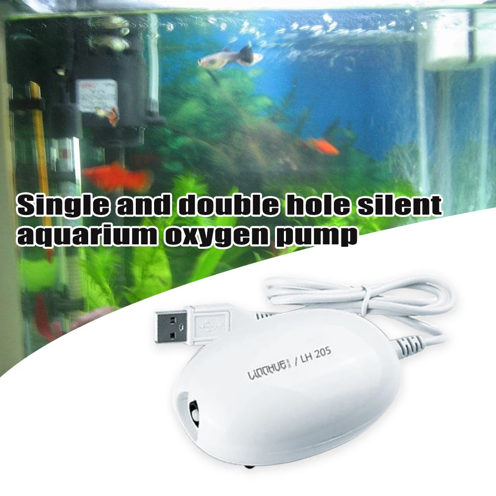 Водные растения Регулируемая домашняя USB зарядка с кабелем воздушный насос в