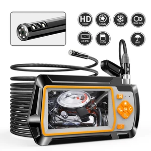 Камера-Эндоскоп, 1080P, 4,3 дюйма, 3-кратный зум, IP67, TF-карта 32 Гб