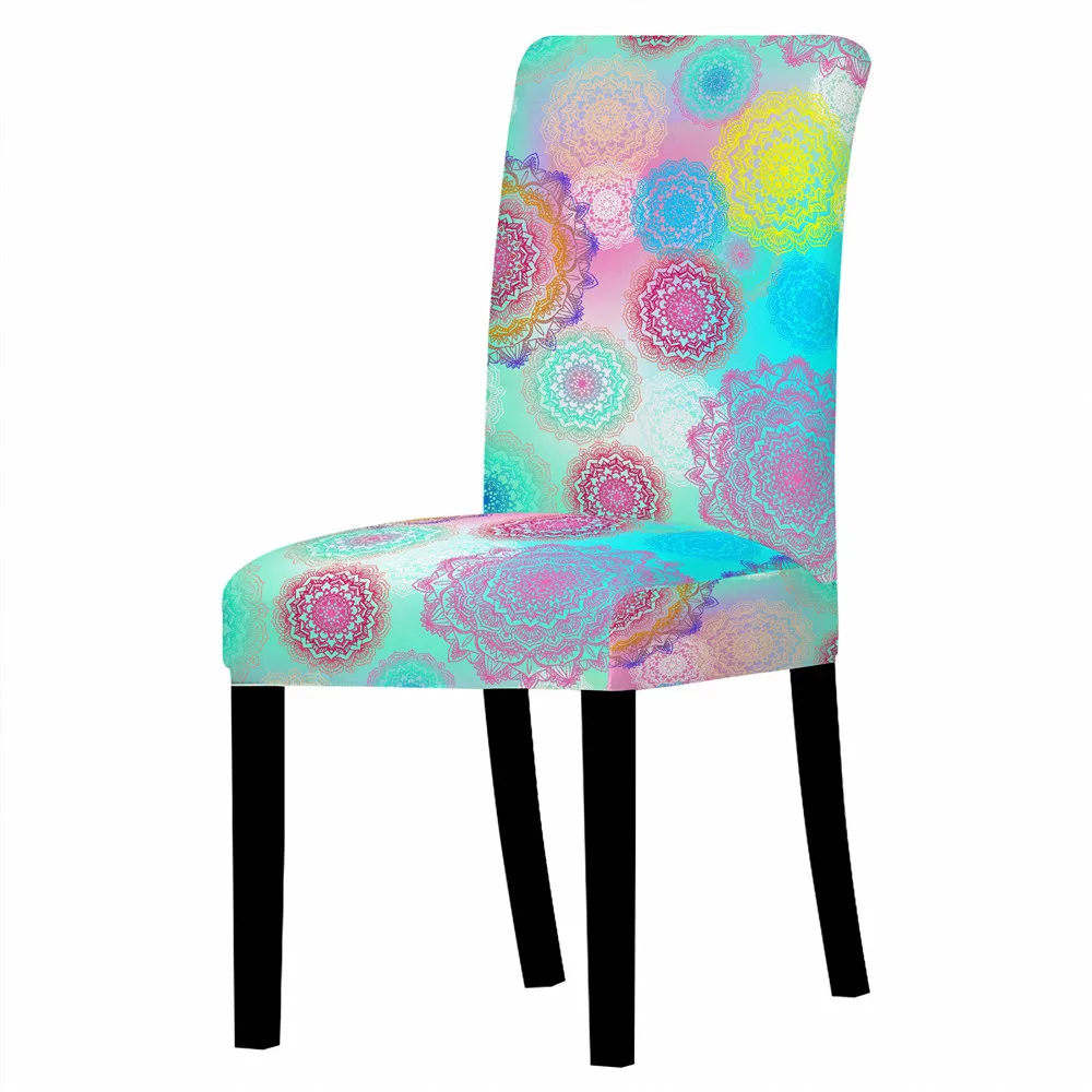 Мандала чехол для кресла современный съемный спандекс растягивающиеся Чехлы