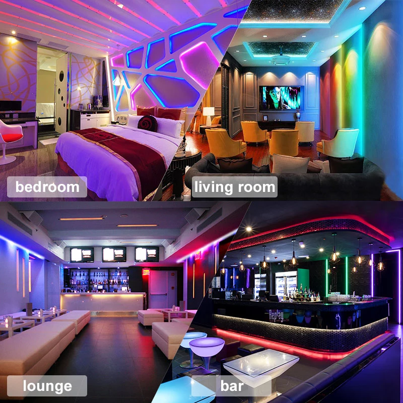 

RGB LED Strip Light 5050 2835 Flexible Lamp Tape Diode IR/Bluetooth control TV Backlight Lighting Indoor bedroom decoration Lamp